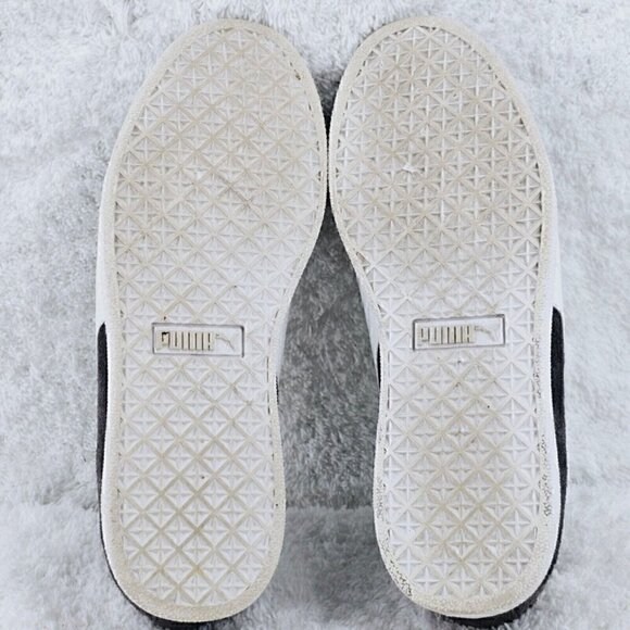 PUMA Gray Suede White Leather Tri m Womens FLIPPER SNEAKERS Casual Size 7.5M - Picture 6 of 8